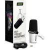 imageShure MV7i Smart Microphone  USBC ampamp XLR Mic for Podcasting Music ampamp Streaming with Builtin Audio Interface Auto Level Mode Advanced DSP AllMetal Design BlackUSB  White
