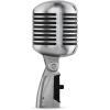 imageShure Super 55 Deluxe Vocal Microphone  Vintage Supercardioid Dynamic Unidyne Mic Iconic Look Classic Sound  Rugged DieCast Casing Includes 58 to 38 Thread Adapter and Zippered Padded PouchCardioid