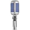 imageShure Super 55 Deluxe Vocal Microphone  Vintage Supercardioid Dynamic Unidyne Mic Iconic Look Classic Sound  Rugged DieCast Casing Includes 58 to 38 Thread Adapter and Zippered Padded PouchSupercardioid