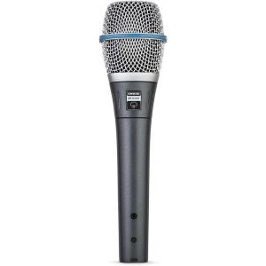 imageShure BETA 87A Studio Grade Vocal Microphone with Builtin Pop Filter  Single Element Supercardioid Condenser Mic with A25D Mic Clip and Storage Bag Ideal for Studio Recording and Live PerformancesSupercardioid