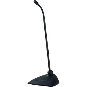 imageShure MX418DC Cardioid Condenser Microphone 18quot Gooseneck Includes Desktop Base with 10 Cable Logic Functions Programmable Switch LED Indicator SnapFit Foam Windscreen18 Gooseneck