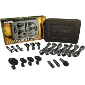 imageShure PG ALTA 7Piece Drum Microphone Kit for Performing and Recording Drummers  Includes Mics Mounts and Cables with options for Kick Drums Snare RackFloor Toms Congas and Cymbals PGADRUMKIT77Piece