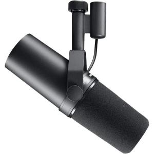 imageShure SM7dB Dynamic Vocal Microphone with Builtin Preamp  Studio Mic for Streaming Podcasting and Recording  Smooth Sound Wide Frequency Range Rugged Build Windscreen Included BlackSM7B