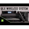 imageShure BLX288PG58 Wireless Microphone System  14Hour Battery Life 300 ft Range UHF  Includes 2 PG58 Handheld Vocal Mics Dual Channel Receiver  H10 Band BLX288PG58H10J11 Band 596616 MHz