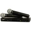 imageShure BLX288PG58 Wireless Microphone System  14Hour Battery Life 300 ft Range UHF  Includes 2 PG58 Handheld Vocal Mics Dual Channel Receiver  H10 Band BLX288PG58H10J11 Band 596616 MHz