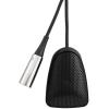 imageShure Centraverse CVB Installed Sound Boundary Microphone  Black Omnidirectional Condenser Mic 12Foot XLR Cable CVBBO
