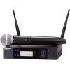 imageShure GLXD24SM58 Dual Band Pro Digital Wireless Microphone System  12Hour Battery Life 100 ft Range  SM58 Handheld Vocal Mic Single Channel Receiver GLXD24SM58Z3Rack Mount