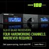 imageShure SLXD Digital Wireless Quad Receiver with Dante  24Bit Audio 138MHz Wide Tuning Range SpaceSaving Design for 4 Channels SLXD4QDANG57Standard