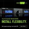 imageShure SLXD Digital Wireless Quad Receiver with Dante  24Bit Audio 138MHz Wide Tuning Range SpaceSaving Design for 4 Channels SLXD4QDANG57With Dante Audio