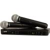 imageShure BLX288PG58 Wireless Microphone System  14Hour Battery Life 300 ft Range UHF  Includes 2 PG58 Handheld Vocal Mics Dual Channel Receiver  H10 Band BLX288PG58H10H9 Band 512542 MHz