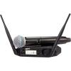 imageShure GLXD24SM58 Dual Band Pro Digital Wireless Microphone System  12Hour Battery Life 100 ft Range  SM58 Handheld Vocal Mic Single Channel Receiver GLXD24SM58Z3Standard