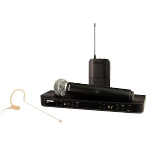 imageShure BLX1288MX153 Wireless Microphone System  14Hour Battery Life 300 ft Range UHF  Includes Handheld ampamp Earset Mics Dual Channel Receiver  H10 Band BLX1288MX153H10H11 Band 572596 MHz
