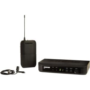 imageShure BLX14CVL Wireless Microphone System  14Hour Battery Life 300 ft Range UHF  Includes CVL Lavalier Mic Bodypack Transmitter Single Channel Receiver  H10 Band BLX14CVLH10H11 Band 572596 MHz