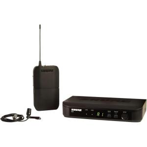 imageShure BLX14CVL Wireless Microphone System  14Hour Battery Life 300 ft Range UHF  Includes CVL Lavalier Mic Bodypack Transmitter Single Channel Receiver  H10 Band BLX14CVLH10H8 518542 MHz