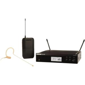 imageShure BLX14RMX53 Wireless Microphone System  14Hour Battery Life 300 ft Range UHF  MX153 Headset Mic Single Channel Rack Mount Receiver  H10 Band BLX14RMX53H10H8 518542 MHz