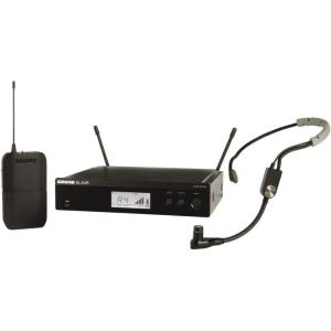 imageShure BLX14RSM35 Wireless Microphone System  14Hour Battery Life 300 ft Range UHF  SM35 Headset Mic Single Channel Rack Mount Receiver  H11 Band BLX14RSM35H11H8 518542 MHz