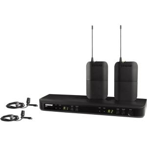 imageShure BLX188CVL Wireless Microphone System  14Hour Battery Life 300 ft Range UHF  Includes 2 Lavalier Mics Dual Channel Receiver  H9 Band BLX188CVLH9H10 542572 MHz
