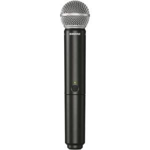 imageShure BLX24RSM58 Wireless Microphone System  14Hour Battery Life 300 ft Range UHF  SM58 Handheld Vocal Mic Single Channel Rack Mount Receiver  H9 Band BLX24RSM58H9Handheld Transmitter w Mic Capsule Only