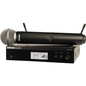 imageShure BLX24RSM58 Wireless Microphone System  14Hour Battery Life 300 ft Range UHF  SM58 Handheld Vocal Mic Single Channel Rack Mount Receiver  H9 Band BLX24RSM58H9Full System  Rack Mount