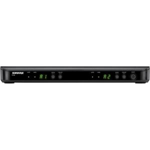 imageShure BLX88 Dual Channel Receiver  for use with BLX Wireless Systems Transmitters Sold Separately  H9 Band BLX88H9H10 Band 542572 MHz