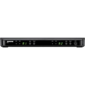 imageShure BLX88 Dual Channel Receiver  for use with BLX Wireless Systems Transmitters Sold Separately  H9 Band BLX88H9H8 518542 MHz