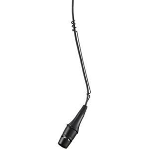imageShure Centraverse CVO Installed Sound Overhead Microphone  Black Cardioid Condenser Mic with 25Foot XLR Cable Snapfit Windscreen and Wire Aiming Hanger CVOWC