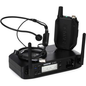 imageShure GLXD14PGA31 Dual Band Pro Digital Wireless Microphone System  12Hour Battery Life 100 ft Range  PGA31 Headset Mic Single Channel Receiver GLXD14PGA31Z3PGA31