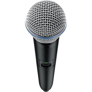 imageShure GLXD2SM58 Handheld Transmitter with SM58 Vocal Mic Capsule  for use with GLXD Dual Band Digital Wireless Microphone Systems Receiver Sold Separately GLXD2SM58Z3BETA 58A