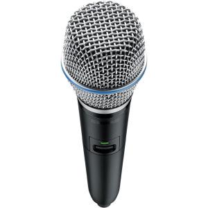 imageShure GLXD2SM58 Handheld Transmitter with SM58 Vocal Mic Capsule  for use with GLXD Dual Band Digital Wireless Microphone Systems Receiver Sold Separately GLXD2SM58Z3BETA 87A