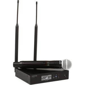 imageShure QLXD2SM58 Handheld Transmitter with SM58 Vocal Mic Capsule  for use with QLXD Digital Wireless Microphone Systems Receiver Sold Separately  G50 Band QLXD2SM58G50Full System