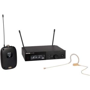 imageShure SLXD14153T Digital Wireless Microphone System  Includes SLXD1 Bodypack Transmitter with MX153T Earset Headworn Mic ampamp SLXD4 Single Channel Rack Mount Receiver  G58 Band SLXD14153TG58J52 558602 MHz  614616 MHz