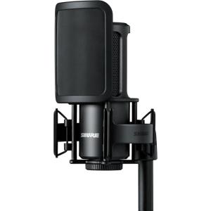 imageShure SM4 Studio Recording Microphone Kit XLR Home Studio Condenser Mic with MixReady Audio  AllMetal Construction Includes Detachable Magnetic Pop Filter ampamp Shock Mount SM4KKIT