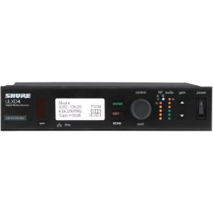 imageShure ULXD4 Single Channel Receiver  for use with ULXD Digital Wireless Microphone Systems Transmitter Sold Separately  G50 Band ULXD4G50Single Channel