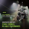imageShure SLXD25SM58 Portable Digital Wireless System with SLXD2 Handheld Transmitter with SM58 legendary Cardioid Dynamic Vocal Microphone and SLXD5 SingleChannel Receiver  G58 Band SLXD25SM58G58H55 Band 514558 MHz