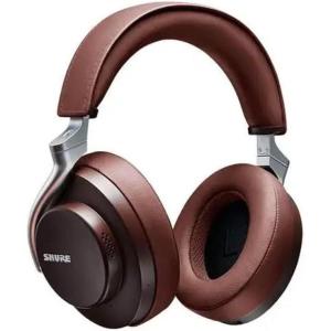 imageShure AONIC 50 Gen 2 Wireless Noise Cancelling Headphones Premium StudioQuality Sound Bluetooth 5 Customizable EQ Comfort Fit Over Ear 45 Hours Battery Life Fingertip Controls  BlackBrown