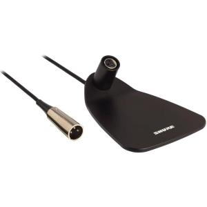 imageShure Centraverse CVD Desktop Base for 12quot and 18quot Gooseneck Microphones  Black with Attached 12 XLR Cable XLR CVDB