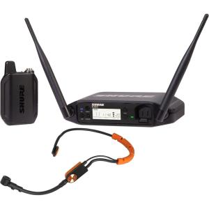 imageShure GLXD14SM31 Dual Band Digital Wireless Microphone System for Fitness and Aerobics  12Hour Battery Life 100 ft Range  SM31FH Fitness Headset Mic Single Channel Receiver GLXD14SM31Z3Dual Band
