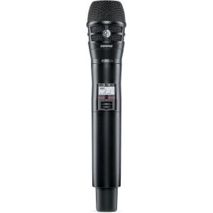 imageShure QLXD2K8B Handheld Transmitter with KSM8 Black Vocal Mic Capsule  for use with QLXD Digital Wireless Microphone Systems Receiver Sold Separately  H50 Band QLXD2K8BH50G50 Band 470534 MHz