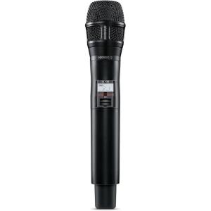 imageShure QLXD2N8CB Handheld Transmitter with Nexadyne 8C Black Cardioid Vocal Mic Capsule  for use with QLXD Digital Wireless Microphone Systems Receiver Sold Separately  G50 Band QLXD2N8CBG50Supercardioid
