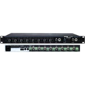 imageShure SCM262 Stereo Microphone Mixer with 12V Phantom Power Perfect for Restaurants AerobicsHealth Clubs Corporate Training and ClassroomsSCM800