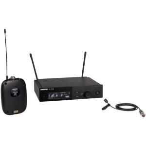 imageShure SLXD1493 Digital Wireless Microphone System  Includes SLXD1 Bodypack Transmitter with WL93 Miniature Lavalier Mic ampamp SLXD4 Single Channel Rack Mount Receiver  J52 Band SLXD1493J52G58 470514 MHz