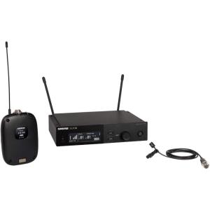 imageShure SLXD1493 Digital Wireless Microphone System  Includes SLXD1 Bodypack Transmitter with WL93 Miniature Lavalier Mic ampamp SLXD4 Single Channel Rack Mount Receiver  J52 Band SLXD1493J52J52 558602 MHz  614616 MHz