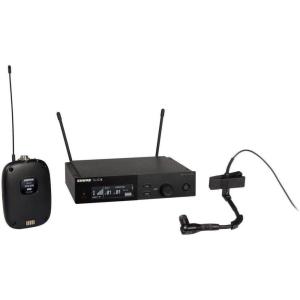imageShure SLXD1498H Digital Wireless Microphone System  Includes SLXD1 Bodypack Transmitter with Beta 98HC Clipon Gooseneck Mic ampamp SLXD4 Single Channel Rack Mount Receiver  G58 Band SLXD1498HG58G58 Band 470514 MHz