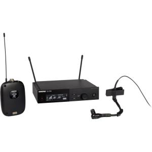 imageShure SLXD1498H Digital Wireless Microphone System  Includes SLXD1 Bodypack Transmitter with Beta 98HC Clipon Gooseneck Mic ampamp SLXD4 Single Channel Rack Mount Receiver  G58 Band SLXD1498HG58J52 Band 558602614616 MHz