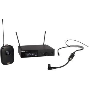 imageShure SLXD14SM35 Digital Wireless Microphone System  Includes SLXD1 Bodypack Transmitter with SM35 Headset Mic ampamp SLXD4 Single Channel Rack Mount Receiver  G58 Band SLXD14SM35G58G58 470514 MHz