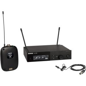 imageShure SLXD14UL4B Digital Wireless Microphone System  Includes SLXD1 Bodypack Transmitter UL4B UniPlex Cardioid Lavalier Mic and SLXD4 Receiver with 19quot Rack Mount Kit  J52 Band SLXD14UL4BJ52J52 Band 558616 MHz