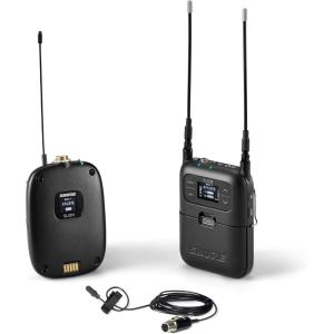 imageShure SLXD15DL4B Portable Digital Wireless System with SLXD1 Bodypack Transmitter SLXD5 Single Channel Receiver and DuraPlex DL4B Omnidirectional Lavalier Microphone  G58 Band SLXD15DL4BG58J52 Band 558616 MHz