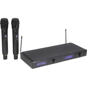 imageShure SLXD24N8CB Wireless Microphone System  Includes SLXD2 Handheld Transmitter with Nexadyne 8C Black Vocal Mic Capsule and SLXD4 Single Channel Rack Mount Receiver  G58 Band SLXD24N8CBG58Full System  Dual Channel