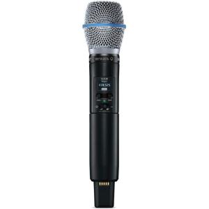 imageShure SLXD2B87A Handheld Transmitter with BETA 87A Vocal Mic Capsule  for use with SLXD Digital Wireless Microphone Systems Receiver Sold Separately  G58 Band SLXD2B87AG58G58 Band 470514 MHz