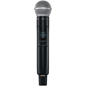 imageShure SLXD2SM58 Handheld Transmitter with SM58 Vocal Mic Capsule  for use with SLXD Digital Wireless Microphone Systems Receiver Sold Separately  G58 Band SLXD2SM58G58G58 Band 470514 MHz